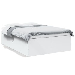 vidaXL Estructura de cama madera de ingeniería blanca 140x190 cm