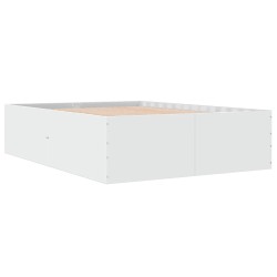 vidaXL Estructura de cama madera de ingeniería blanca 140x190 cm