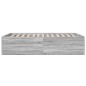 vidaXL Estructura de cama madera de ingeniería gris Sonoma 140x190 cm vidaXL Estructura de cama madera de ingeniería gris Sonoma 140x190 cm