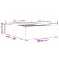 vidaXL Estructura de cama madera de ingeniería gris Sonoma 120x200 cm vidaXL Estructura de cama madera de ingeniería gris Sonoma 120x200 cm