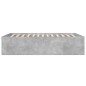 vidaXL Estructura de cama madera de ingeniería gris hormigón 140x190cm vidaXL Estructura de cama madera de ingeniería gris hormigón 140x190cm