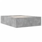 vidaXL Estructura de cama madera de ingeniería gris hormigón 140x190cm vidaXL Estructura de cama madera de ingeniería gris hormigón 140x190cm