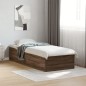 vidaXL Estructura de cama madera de ingeniería marrón roble 90x190 cm vidaXL Estructura de cama madera de ingeniería marrón roble 90x190 cm