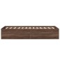 vidaXL Estructura de cama madera de ingeniería marrón roble 90x190 cm vidaXL Estructura de cama madera de ingeniería marrón roble 90x190 cm