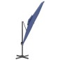 vidaXL Sombrilla colgante de doble techo azul celeste 400x300 cm vidaXL Sombrilla colgante de doble techo azul celeste 400x300 cm