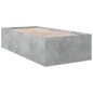 vidaXL Estructura de cama madera de ingeniería gris hormigón 90x190 cm vidaXL Estructura de cama madera de ingeniería gris hormigón 90x190 cm