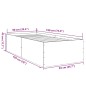 vidaXL Estructura de cama madera de ingeniería gris hormigón 90x190 cm vidaXL Estructura de cama madera de ingeniería gris hormigón 90x190 cm