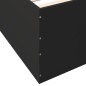 vidaXL Estructura de cama madera de ingeniería negra 75x190 cm