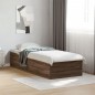 vidaXL Estructura de cama madera de ingeniería marrón roble 100x200 cm vidaXL Estructura de cama madera de ingeniería marrón roble 100x200 cm