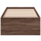 vidaXL Estructura de cama madera de ingeniería marrón roble 100x200 cm vidaXL Estructura de cama madera de ingeniería marrón roble 100x200 cm