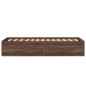 vidaXL Estructura de cama madera de ingeniería marrón roble 100x200 cm vidaXL Estructura de cama madera de ingeniería marrón roble 100x200 cm