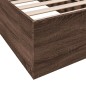 vidaXL Estructura de cama madera de ingeniería marrón roble 100x200 cm vidaXL Estructura de cama madera de ingeniería marrón roble 100x200 cm