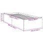 vidaXL Estructura de cama madera de ingeniería marrón roble 100x200 cm vidaXL Estructura de cama madera de ingeniería marrón roble 100x200 cm