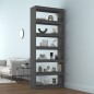 vidaXL Estantería/divisor de espacios madera pino gris 80x30x199,5 cm vidaXL Estantería/divisor de espacios madera pino gris 80x30x199,5 cm