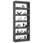 vidaXL Estantería/divisor de espacios madera pino gris 80x30x199,5 cm vidaXL Estantería/divisor de espacios madera pino gris 80x30x199,5 cm