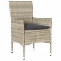vidaXL Set comedor jardín 5 pzas y cojines ratán PE vidrio gris claro vidaXL Set comedor jardín 5 pzas y cojines ratán PE vidrio gris claro