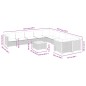 vidaXL Set de sofás de jardín 11 pzas y cojines ratán sintético gris vidaXL Set de sofás de jardín 11 pzas y cojines ratán sintético gris