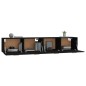 vidaXL Armarios de pared 2 uds contrachapada negro 100x36,5x35 cm vidaXL Armarios de pared 2 uds contrachapada negro 100x36,5x35 cm
