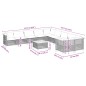 vidaXL Set de sofás de jardín 11 pzas y cojines ratán sintético negro vidaXL Set de sofás de jardín 11 pzas y cojines ratán sintético negro