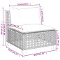 vidaXL Set de sofás de jardín 11 pzas y cojines ratán sintético negro vidaXL Set de sofás de jardín 11 pzas y cojines ratán sintético negro