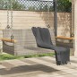 vidaXL Banco columpio de ratán sintético gris 109x62x40 cm vidaXL Banco columpio de ratán sintético gris 109x62x40 cm