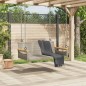 vidaXL Banco columpio de ratán sintético gris 109x62x40 cm vidaXL Banco columpio de ratán sintético gris 109x62x40 cm