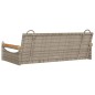 vidaXL Banco columpio de ratán sintético gris 109x62x40 cm vidaXL Banco columpio de ratán sintético gris 109x62x40 cm