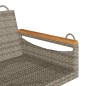 vidaXL Banco columpio de ratán sintético gris 109x62x40 cm vidaXL Banco columpio de ratán sintético gris 109x62x40 cm