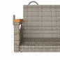 vidaXL Banco columpio de ratán sintético gris 109x62x40 cm vidaXL Banco columpio de ratán sintético gris 109x62x40 cm
