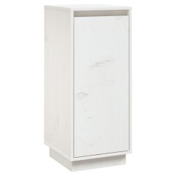 vidaXL Aparador de madera maciza de pino blanco 31,5x34x75 cm
