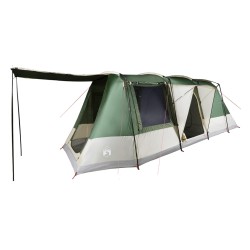 vidaXL Tienda de campaña túnel para 4 personas impermeable verde