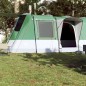 vidaXL Tienda de campaña túnel para 4 personas impermeable verde