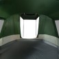 vidaXL Tienda de campaña túnel para 4 personas impermeable verde