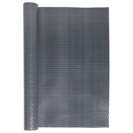 vidaXL Toldo para balcón ratán sintético gris antracita 400x100 cm