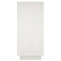 vidaXL Aparador de madera maciza de pino blanco 31,5x34x75 cm vidaXL Aparador de madera maciza de pino blanco 31,5x34x75 cm