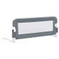 vidaXL Barandilla de seguridad cama de niño poliéster gris 102x42 cm vidaXL Barandilla de seguridad cama de niño poliéster gris 102x42 cm