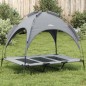 vidaXL Cama para perros con dosel antracita tela oxford y acero vidaXL Cama para perros con dosel antracita tela oxford y acero