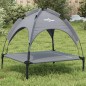vidaXL Cama para perros con dosel antracita tela oxford y acero vidaXL Cama para perros con dosel antracita tela oxford y acero