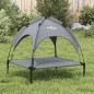 vidaXL Cama para perros con dosel antracita tela oxford y acero vidaXL Cama para perros con dosel antracita tela oxford y acero