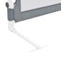 vidaXL Barandilla de seguridad cama de niño poliéster gris 102x42 cm vidaXL Barandilla de seguridad cama de niño poliéster gris 102x42 cm