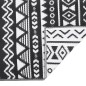 vidaXL Alfombra de exterior PP negra 80x250 cm vidaXL Alfombra de exterior PP negra 80x250 cm