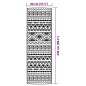 vidaXL Alfombra de exterior PP negra 80x250 cm vidaXL Alfombra de exterior PP negra 80x250 cm