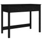 vidaXL Escritorio con cajones madera maciza de pino negro 100x50x78 cm