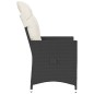 vidaXL Sillón reclinable de jardín con cojines ratán sintético negro vidaXL Sillón reclinable de jardín con cojines ratán sintético negro
