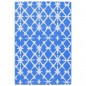 vidaXL Alfombra de exterior PP azul y blanco 140x200 cm vidaXL Alfombra de exterior PP azul y blanco 140x200 cm