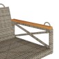 vidaXL Banco columpio de ratán sintético gris 63x62x40 cm vidaXL Banco columpio de ratán sintético gris 63x62x40 cm