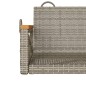 vidaXL Banco columpio de ratán sintético gris 63x62x40 cm vidaXL Banco columpio de ratán sintético gris 63x62x40 cm