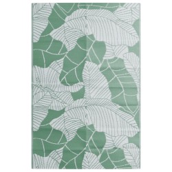 vidaXL Alfombra de exterior PP verde 190x290 cm