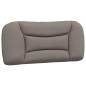 vidaXL Cama con colchón tela gris taupe 90x190 cm