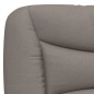 vidaXL Cama con colchón tela gris taupe 90x190 cm